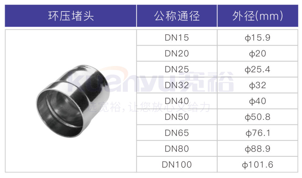 不銹鋼環(huán)壓堵頭